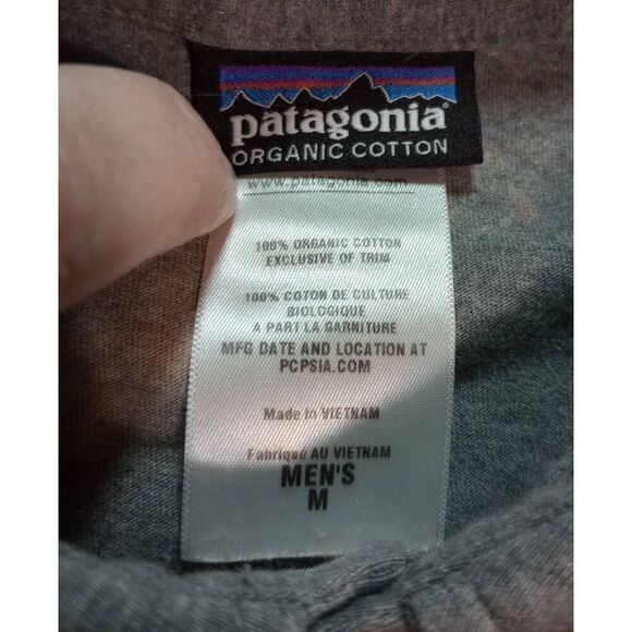Patagonia Shirt Men's Medium Polo Gray Tie-dye Short Sleeve - Picture 5 of 6